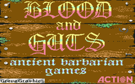 blood and guts c64 title screen